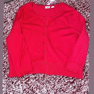 Pink Kashmir sweater new button up
